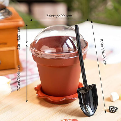 20 Pcs Nursery Pots with Humidity Dome, Cupcake Plant Nursery Pots with Bring A - Image 6