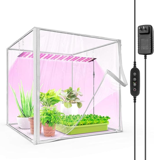 Barrina Indoor Greenhouse with Grow Light, with 40W Seed Starting LED Indoor by Barrina