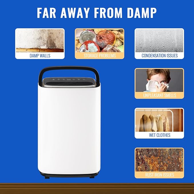 WANAI 50 Pint Portable Dehumidifier - Image 8