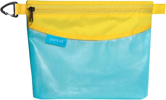 pack all Water-resistant Material Zipper Pouch, Mesh Zipper Bag by packall