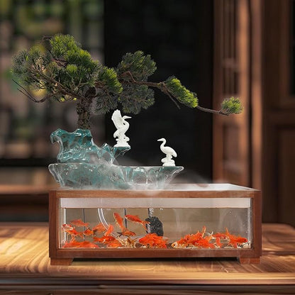 Tabletop Water Fountains Decoration, Indoor Water Fountain, Chinese Zen Style - Image 4
