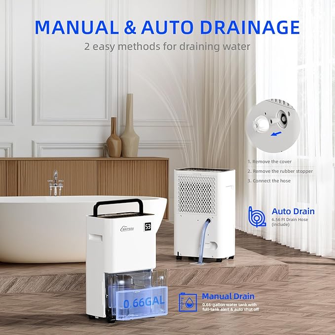 Britsou 50 Pints Dehumidifier for Basement - Image 5