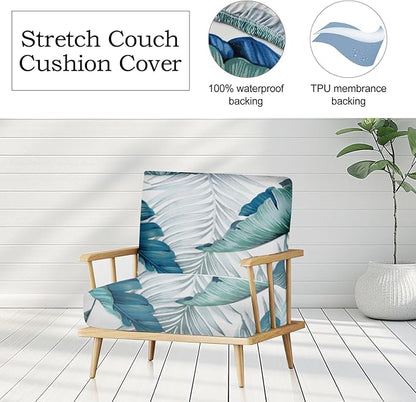 8Pcs Stretch Patio Cushion Covers Outdoor Couch Cover Replacement, Outdoor Sofa - Image 4