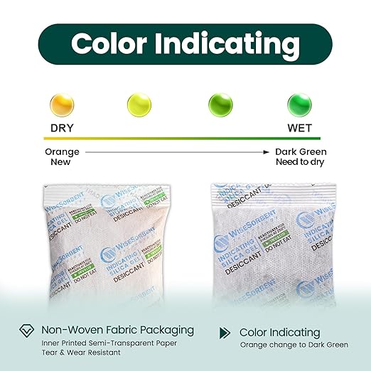 20 Gram Desiccant Packs, Indicating Silica Gel Packets, Rechargeable Moisture - Image 3