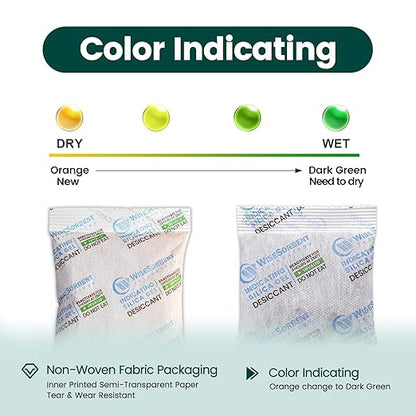 20 Gram Desiccant Packs, Indicating Silica Gel Packets, Rechargeable Moisture - Image 3