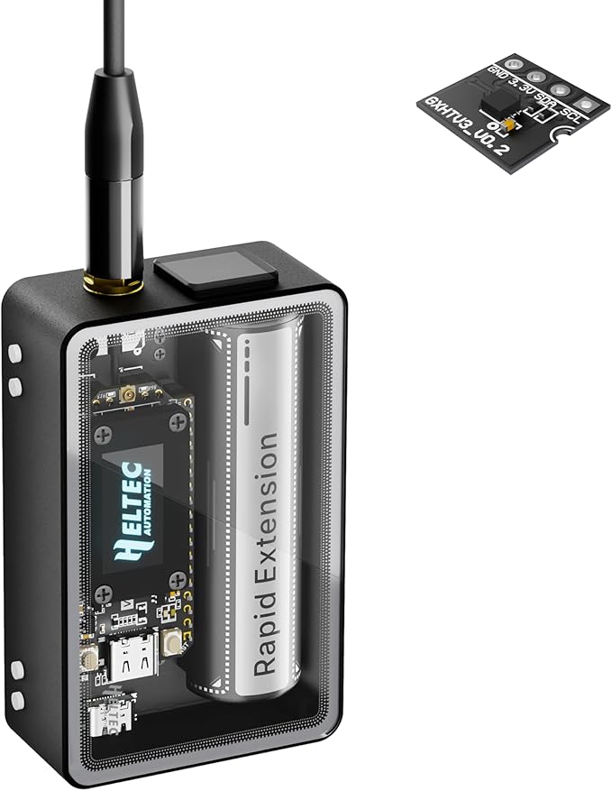 Heltec ESP32 LoRa V4 Development Board Tempered Glass Sensor Kit by HELTECAUTOMATION