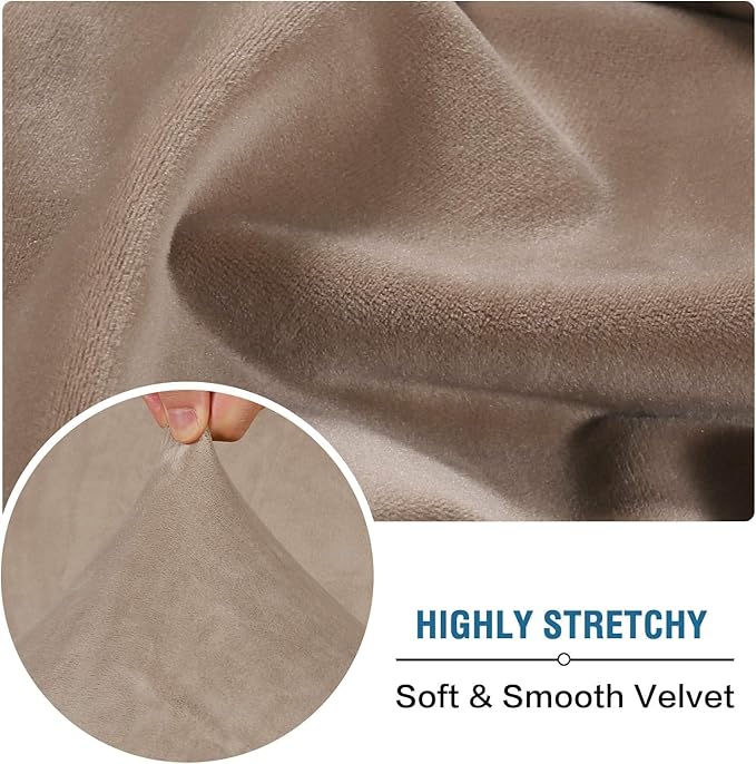 H.VERSAILTEX Velvet Stretch Individual Chaise Cover Sectional Couch Covers - Image 5