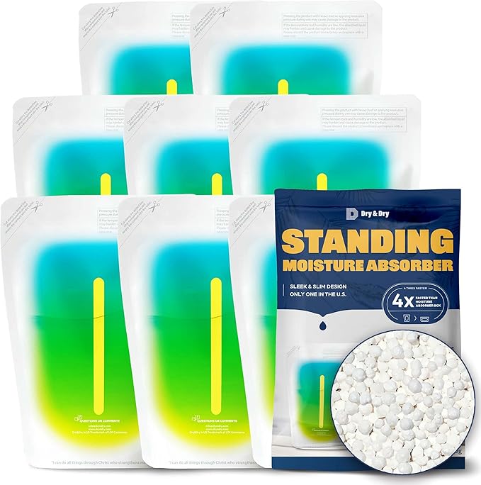 Dry & Dry 8 Packs Standing Moisture Absorbers by DryDry