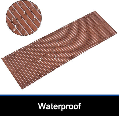 Bath Mat Bathroom Runner Long Large Rugs Floor Wood Shower Bathtub Waterproof - Image 2