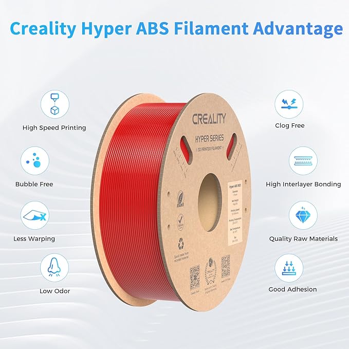 Creality Hyper ABS Filament, Official 3D Printer Filament ABS 1.75mm - Image 3