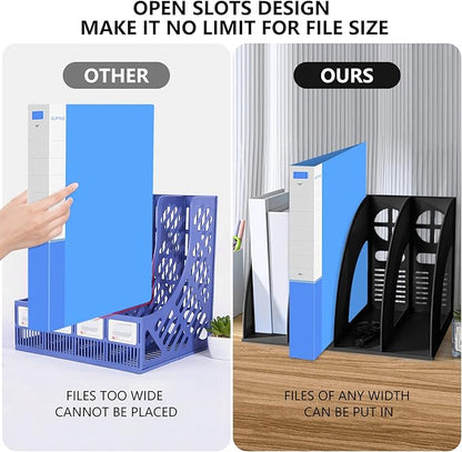 Marte Vanci Magazine File Holder Vertical PP Folder Book Desktop Organizer - Image 4