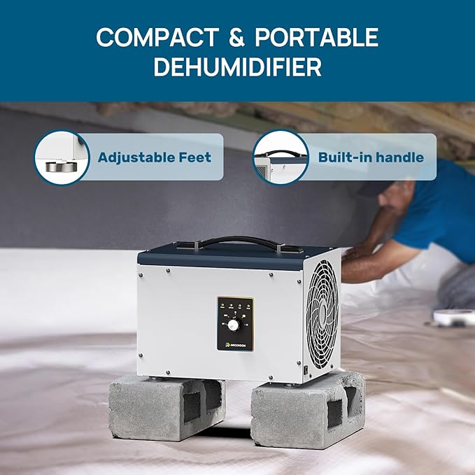 ARGENDON Dehumidifier for Crawlspace Basement, Commercial Dehumidifier - Image 7