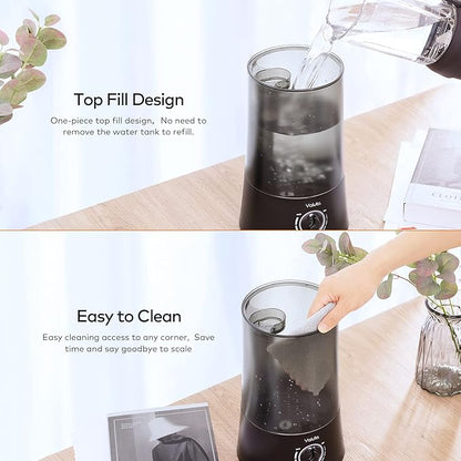 Humidifiers for Bedroom - 4L Cool Mist Humidifier Top Fill Oil Diffuser Quiet - Image 4