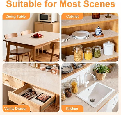 FEXIA Shelf Liner 24 Inch x 20 FT Clear Non Slip Waterproof Cabinet and Drawer - Image 5