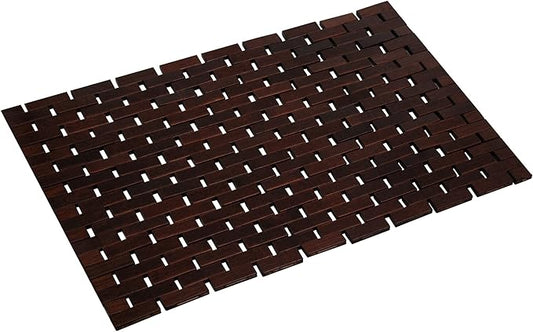 Bath Mat Bathroom Rugs Floor Wood Shower Bathtub Waterproof Non Slip by Fovlaurs