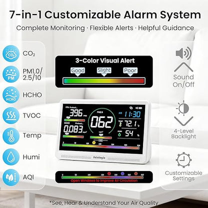 Sainlogic 16 in 1 Professional Air Quality Monitor Indoor - Image 5
