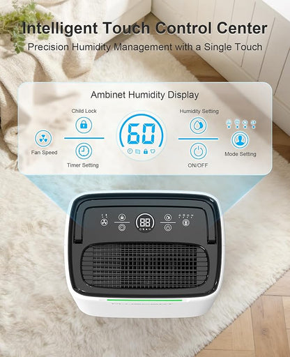 5000 Sq.Ft Dehumidifiers for Home, 52 Pints Compressor Dehumidifier for Basement - Image 7