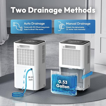 2000 Sq.ft Dehumidifier for Basement, LUKO 30 Pint Dehumidifier - Image 4