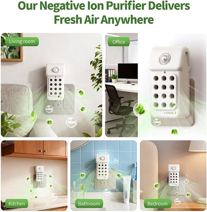 Improve Indoor Air Quality: iDiskk 3Pack Plug in Air Ionizers Negative Ion - Image 5