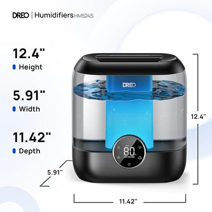 DREO Smart Humidifiers for Bedroom, 6L Top Fill Supersized Cool Mist Humidifier - Image 8