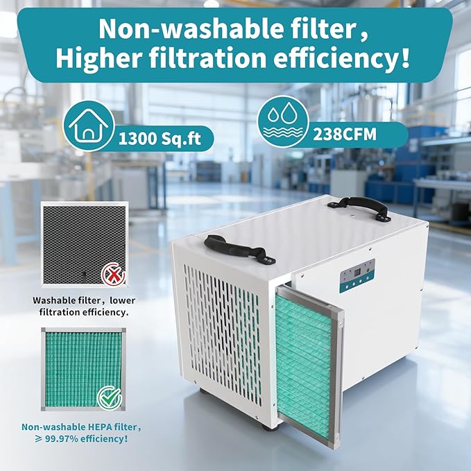 198 Pint Commercial Dehumidifier - Image 3