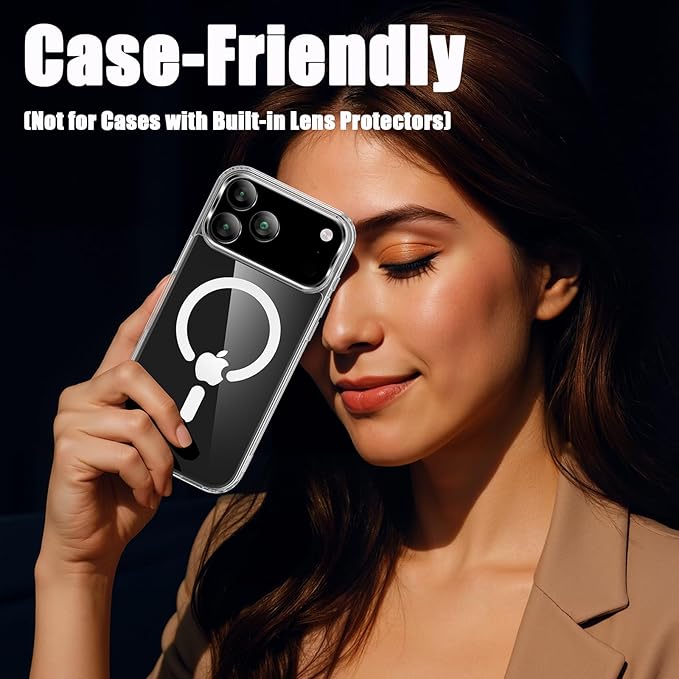 2 Pack Camera Lens Protector for iPhone 17 Pro Max/17 Pro 2025, 9H Tempered - Image 6