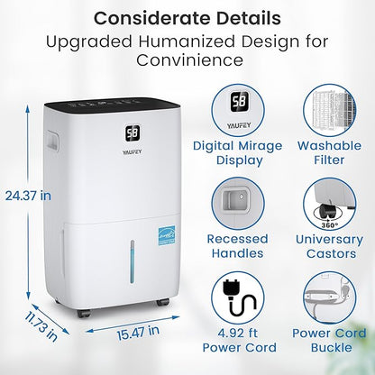 Yaufey 150 Pints Energy Star Dehumidifier - Image 9