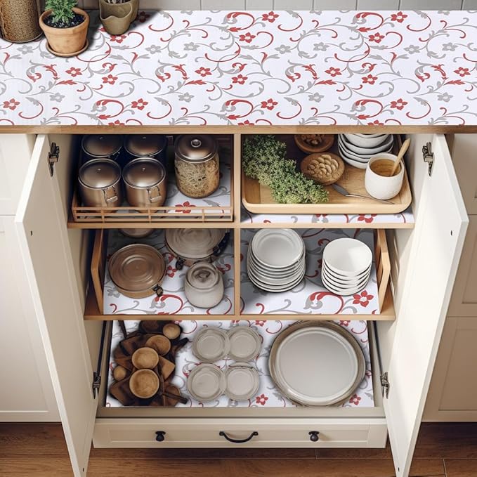 18" W x 96" L Floral Drawer and Shelf Liner - Image 8