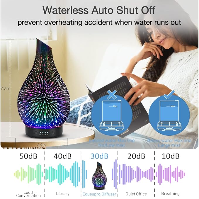 Essential Oil Diffuser 120ml Ultrasonic Aromatherapy Diffuser - Image 6