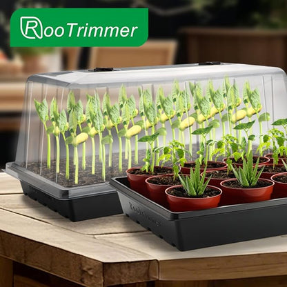 1020 Plant Tray with Tall 7.3'' Dome, Heavy Duty 1020 Trays and Flats with Lid - Image 6