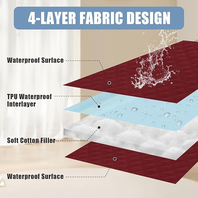 Smiry Waterproof Dog Bed Cover Pet Blanket, Soft Washable Dog Blanket - Image 3