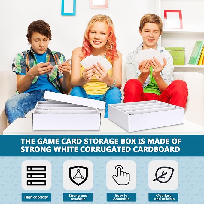 Seajan 16 Pcs 3200 Count Trading Card Storage Box Sports Card Storage Boxes Bulk - Image 3
