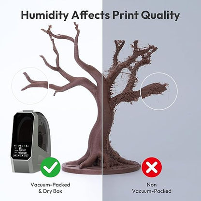 AMOLEN Wood PLA Filament Bundle 3D Printer Filament Wood Sets, Dark - Image 4