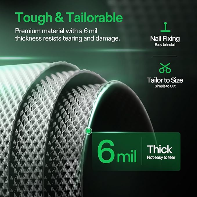 VIVOSUN 6 Mil Mylar Film Roll, 4 ft. x 50 ft. Diamond Film Foil Roll, - Image 4