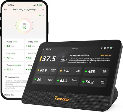 Temtop M100 2nd Gen Air Quality Monitor by Temtop