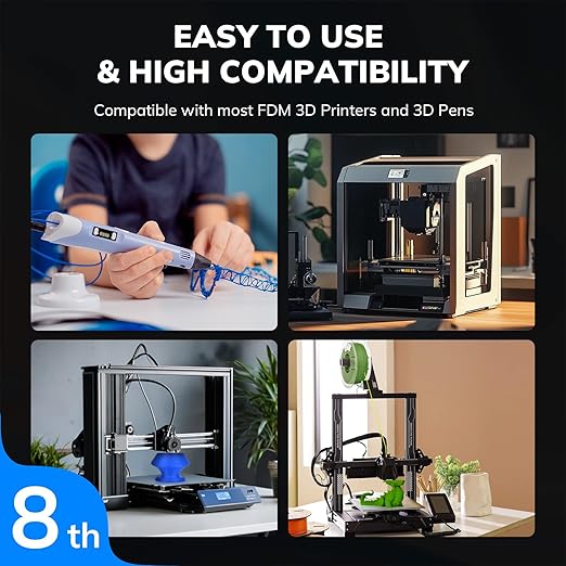 AMOLEN Matte PLA Filament 1.75mm Bundle, Chocolate Brown, Amolen Blue, Olive - Image 7