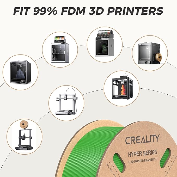 Official Creality Hyper PLA Filament 1.75mm, High Speed PLA 30-600mm/s Rapid 3D - Image 8