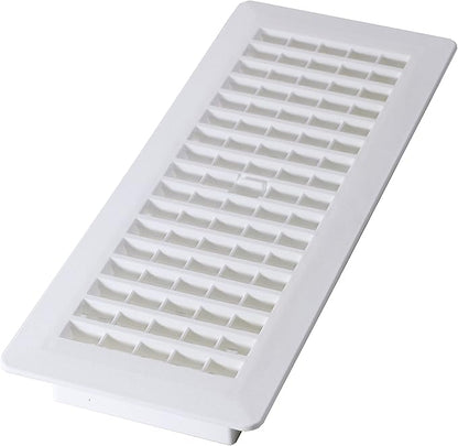 Decor Grates PL412-WH Lattice Floor Register, 4x12 Inches by DecorGrates