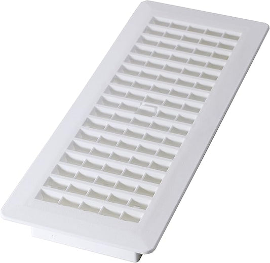 Decor Grates PL412-WH Lattice Floor Register, 4x12 Inches by DecorGrates