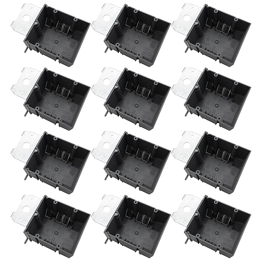 MAKERELE Grey 34 cu.in. Adjustable Electrical Outlet Box, Double Gang High by MAKERELE