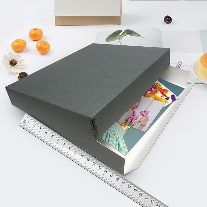 Lineco Museum Archival Storage Box, 16.75x20.75x3 in. Drop Front Design. - Image 3