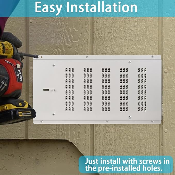 Foundation Vent Cover for Crawl Space, Crawl Space Vent Cover for Garage Attic - Image 6