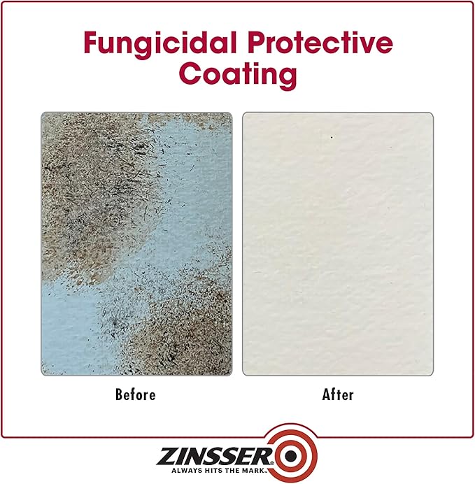 qt Zinsser 276087 White Zinsser, Mold Killing Primer Water-Based Mold Killing - Image 6
