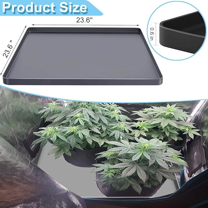Grow Tent Mat Grow Tents Silicone Drip Pan, Grow Tent Complete System Mat - Image 2