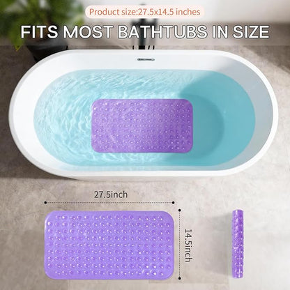 Anti-Slip Bathtub Shower mat, 27.5×14.5（Approximately 70×37cm） inch Soft - Image 3
