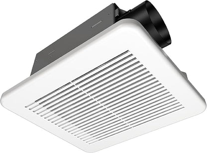 Homewerks 7114-02-HW DC Bathroom Fan 50-CFM 1.0 Sone White Ventilation Fan by HomewerksWorldwide