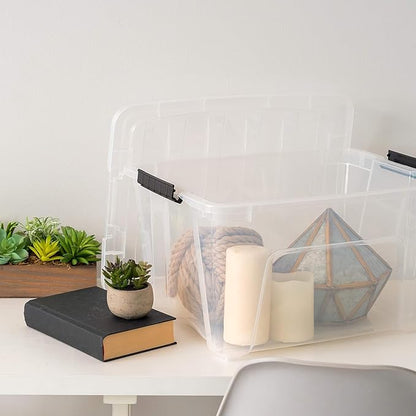 IRIS USA 32 Qt Stackable Plastic Storage Bins - Image 8