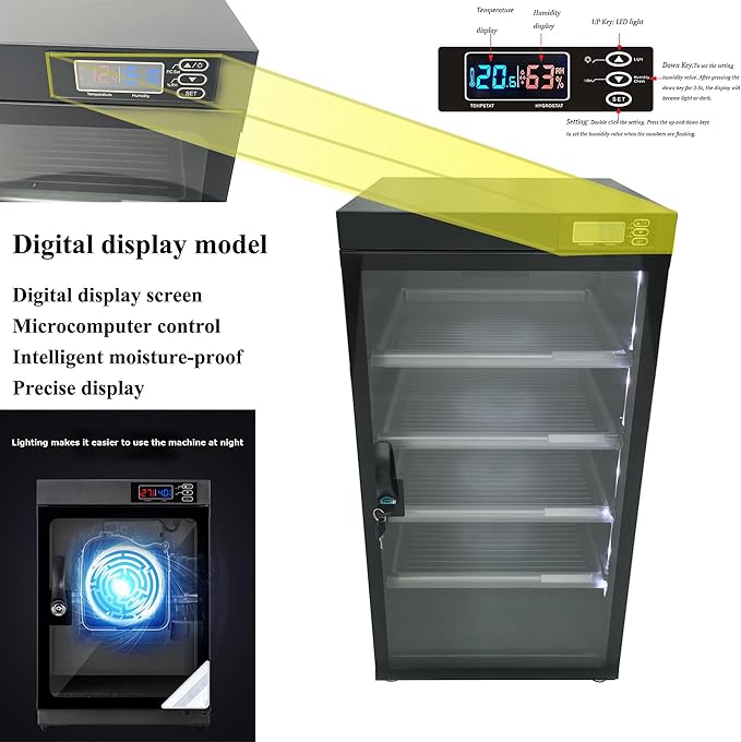 Automatic Digital Camera Dehumidify Storage 100L Dry Cabinet Box Storage 5 - Image 4