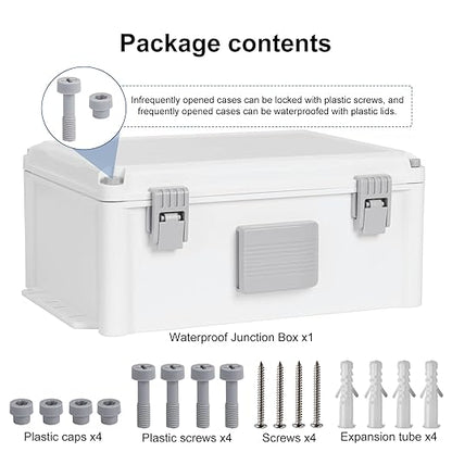 Outdoor Electrical Junction Box, ABS Water Resistant Enclosure - Image 6