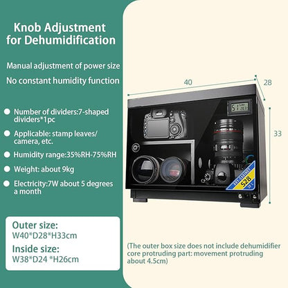 28L Camera Dry Cabinet Digital Control Dehumidifier, Electronic Dry Box - Image 6